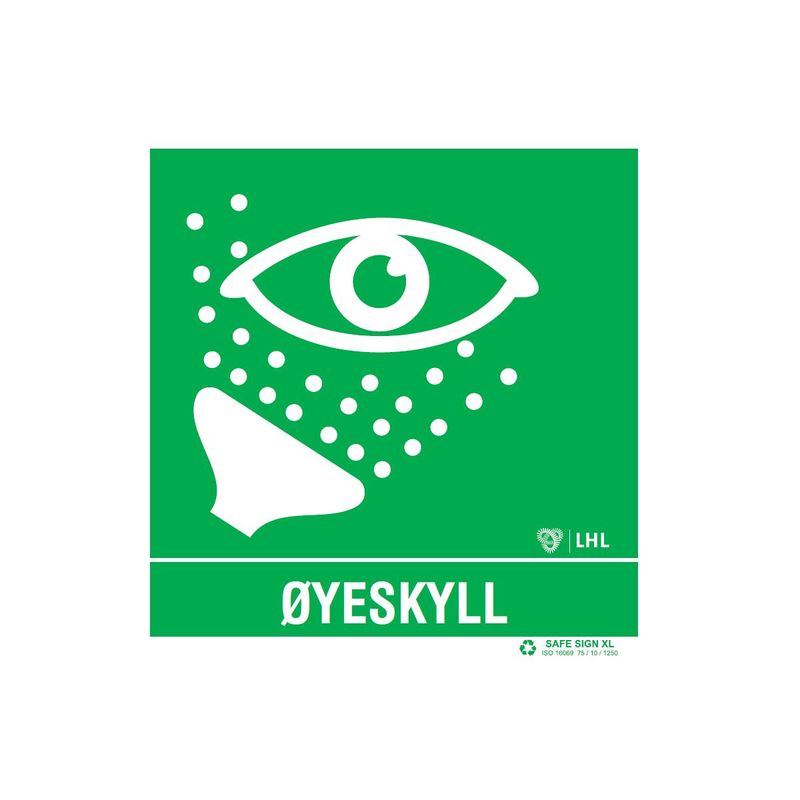 Skilt Øyeskyll LHL 15x15 etterlysende