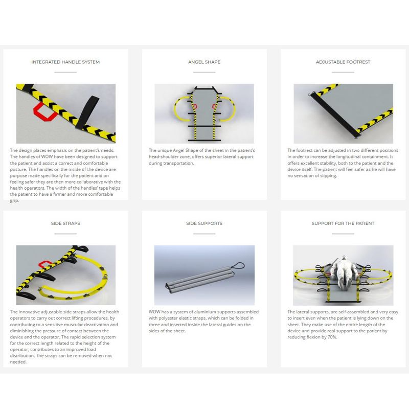 Bæreseil med 10 håndtak og fotbrønn Spencer