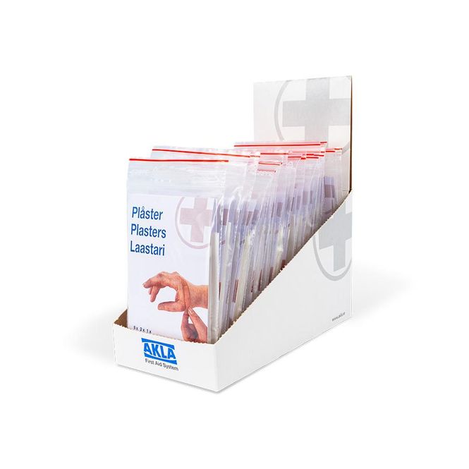 Hovedbilde Plasterpose med 9 individuelt pakkede AKLA ...