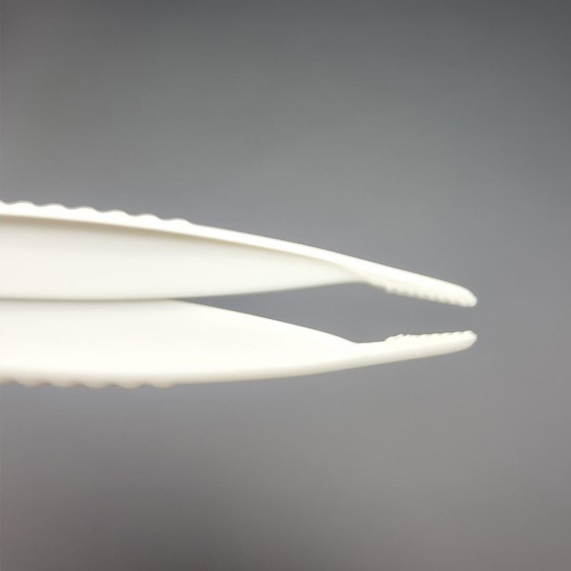 Pinsett usteril hvit plast engangs 50 stk.