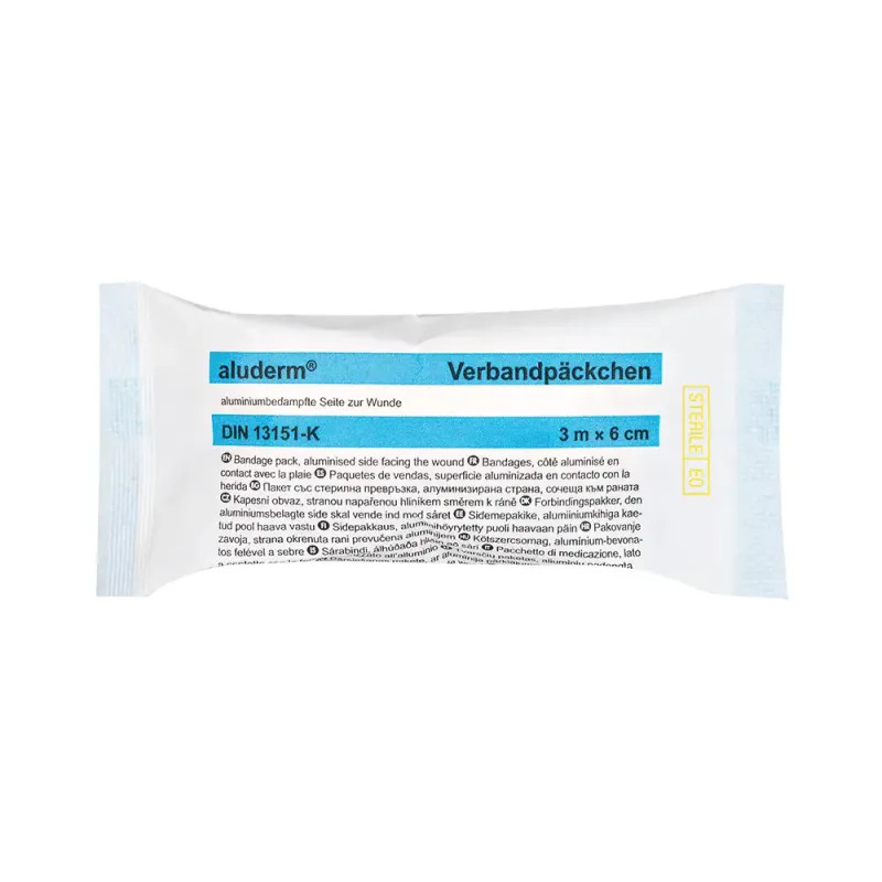 aluderm® Bandage Packet DIN small  3 m x 6 cm