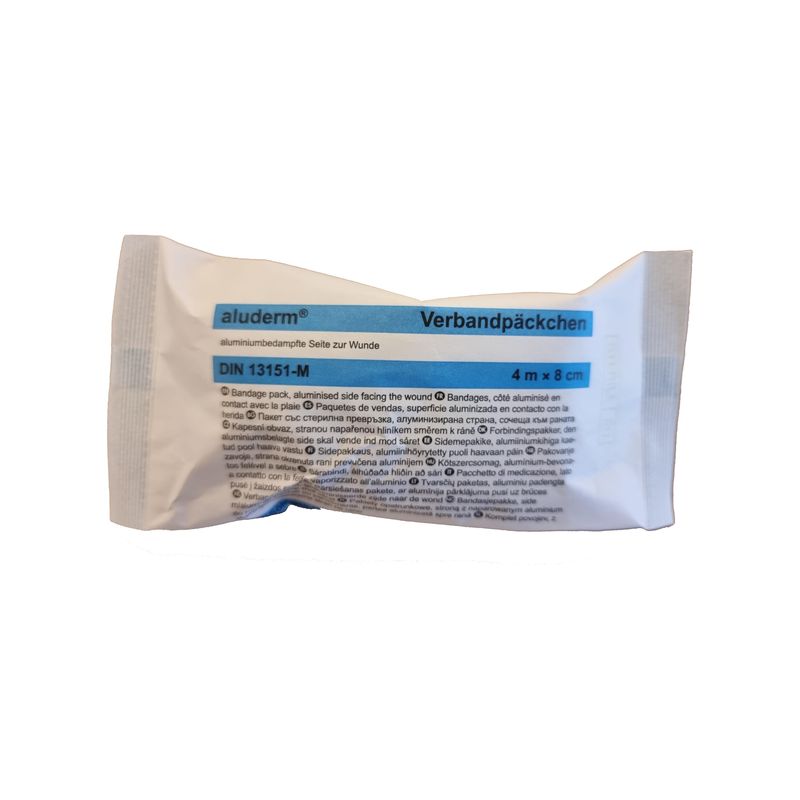 Enkeltmannspakke medium Aluderm® 4mx8cm