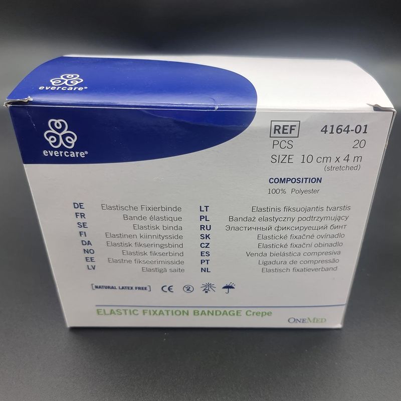 Elastisk fikseringsbind 10cmx4m 100% polyester 20 stk